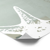 Couple photo coastal wedding welcome  poster (Ecke)