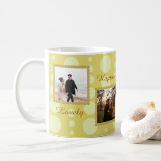 Couple Photo Love Design with Custom Text Coffee M Kaffeetasse