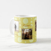 Couple Photo Love Design with Custom Text Coffee M Kaffeetasse (Vorderseite Links)