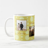 Couple Photo Love Design with Custom Text Coffee M Kaffeetasse (Links)