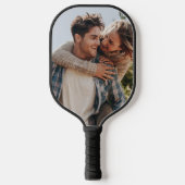 Couple Photo Your Own Two Image Double Side Pickleball Schläger (Vorderseite)