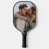 Couple Photo Your Own Two Image Double Side Pickleball Schläger (Rückseite)