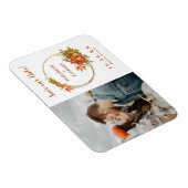 Couple Picture-Hochzeiten im Herbst Save the Date Magnet (Rechte Seite)
