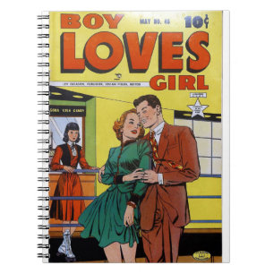 Couple - Pop Arts - Vintag Romance Comic Book Notizblock