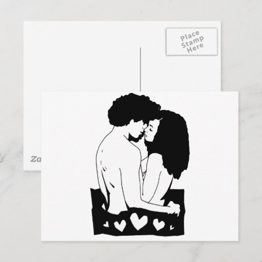 Couple Postkarte (Vorne/Hinten)