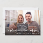 Couple Pregnancy Ankündigung Weihnachtskarte (Vorderseite)