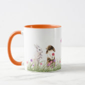 Couple Rabbit Date Style Vintag Tasse (Links)