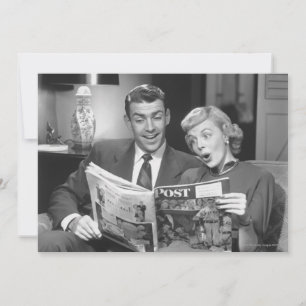 Couple Reading Magazine
