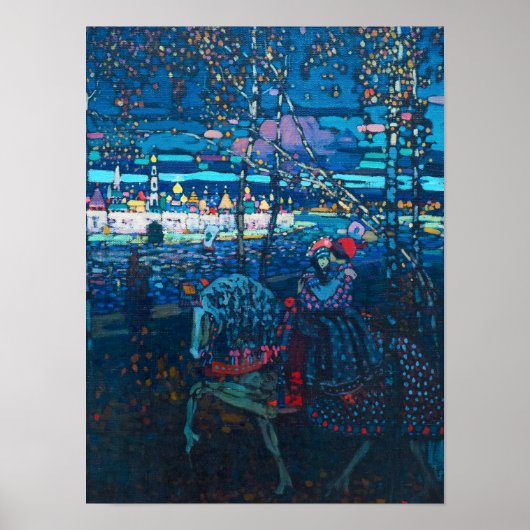 Couple Riding, 1906 von Wassily Kandinsky Poster (Vorne)