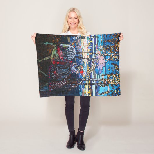 Couple Riding a White Horse, Wassily Kandinsky Fleecedecke (Beispiel)