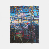 Couple Riding a White Horse, Wassily Kandinsky Fleecedecke (Vorderseite)