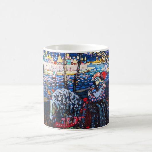 Couple Riding a White Horse, Wassily Kandinsky Kaffeetasse (Mittel)