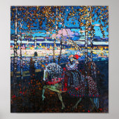 Couple Riding a White Horse, Wassily Kandinsky Poster (Vorne)