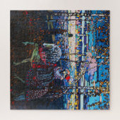 Couple Riding a White Horse, Wassily Kandinsky Puzzle (Horizontal)