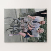 Couple Riding Malvern Star Bike 1930er Color Redux Puzzle (Horizontal)