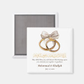 Couple Ring Dua für die neugeborene muslimische Ho Magnet (Vorderseite/Rückseite)