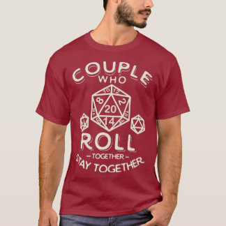 Couple RPG Print Fantasy Tabletop Gaming Würfel T-Shirt