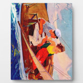 Couple Sailing by R.J. Cavaliere Fotoplatte (Vorderseite)