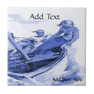 Couple Sailing Tile, holländischer Look, personali Fliese