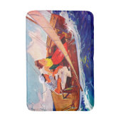 Couple Sailing von R.J. Cavaliere Badematte (Vorderseite Vertikal)