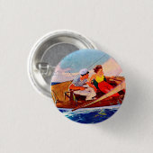 Couple Sailing von R.J. Cavaliere Button (Vorne & Hinten)