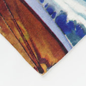 Couple Sailing von R.J. Cavaliere Fleecedecke (Ecke)