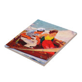 Couple Sailing von R.J. Cavaliere Fliese (Seite)