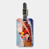 Couple Sailing von R.J. Cavaliere Gepäckanhänger (Vorderseite vertikal)