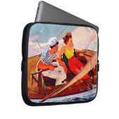 Couple Sailing von R.J. Cavaliere Laptopschutzhülle (Vorne Rechts)