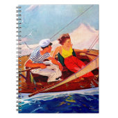 Couple Sailing von R.J. Cavaliere Notizblock (Vorderseite)