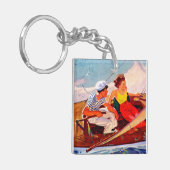Couple Sailing von R.J. Cavaliere Schlüsselanhänger (Vorderseite links)