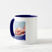 Couple Sailing von R.J. Cavaliere Tasse (Vorderseite Links)