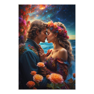 *~* Couple Sea Fantasy Romantische AP51 Sunset Fotodruck