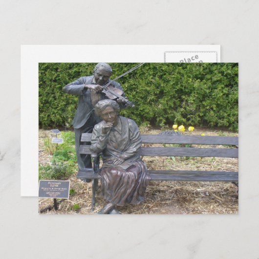 Couple Serenade Botanischer Garten Postkarte (Vorne/Hinten)