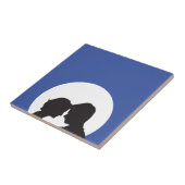 Couple Silhouette Fliese (Seite)