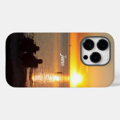 Couple Sit On Beach in einem sonnigen Handy-Fall Case-Mate iPhone Hülle (Rückseite (Horizontal))