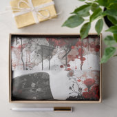 Couple Skeletons in voller Blütezeit Seidenpapier (Geschenk)