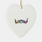 Couple Skydiver Keramik Ornament (Rechts)