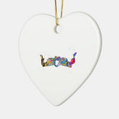 Couple Skydiver Keramik Ornament (Links)