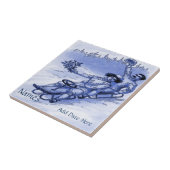 Couple Sleigh Tile, Dutch Look, Personalize Fliese (Seite)