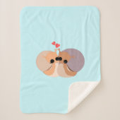 Couple Snail Baby Sherpa Blanket Sherpadecke (Vorderseite)