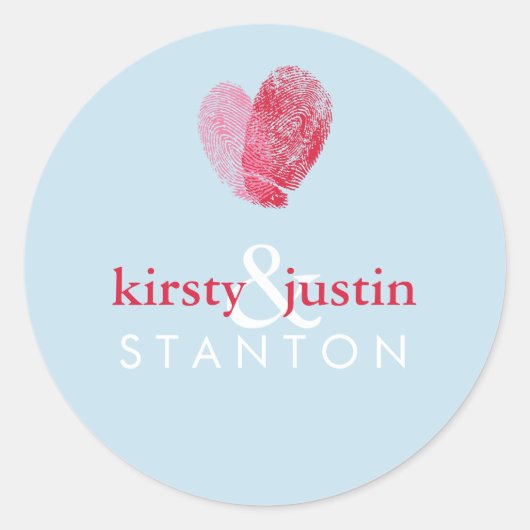 COUPLE STICKER SIEGEL niedliches HochzeitsFingerab (Vorderseite)