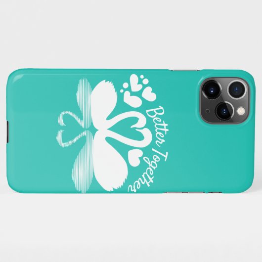 Couple Swan Silhouette Reflektion im Wasser iPhone Hülle (Rückseite (Horizontal))