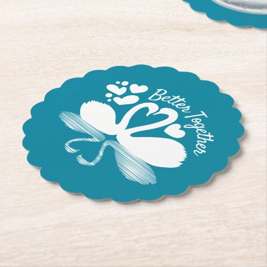 Couple Swan Silhouette Reflektion im Wasser Untersetzer (angewinkelt)