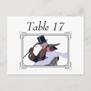 Couple Table-Platzkarten der 1920er Jahre Postkarte