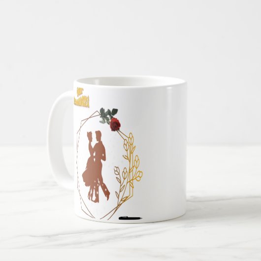 Couple Tancing Classic Design Kaffeetasse (Vorderseite Links)