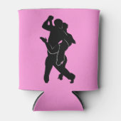 Couple Tango Dancer Pink kann Farben wählen Dosenkühler (Vorderseite)