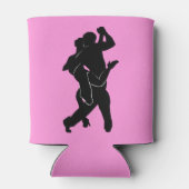 Couple Tango Dancer Pink kann Farben wählen Dosenkühler (Rückseite)