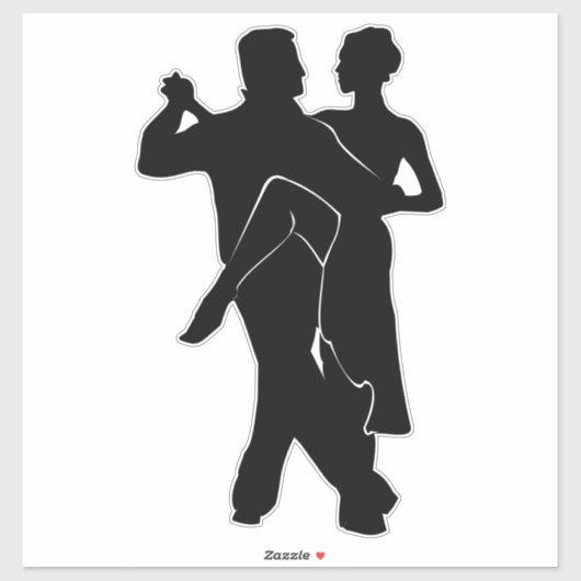 Couple Tango Dancer Sticker (Blatt)
