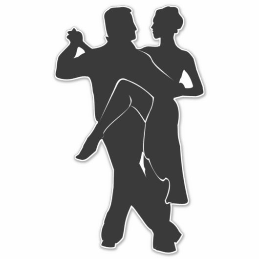 Couple Tango Dancer Sticker (Vorderseite)